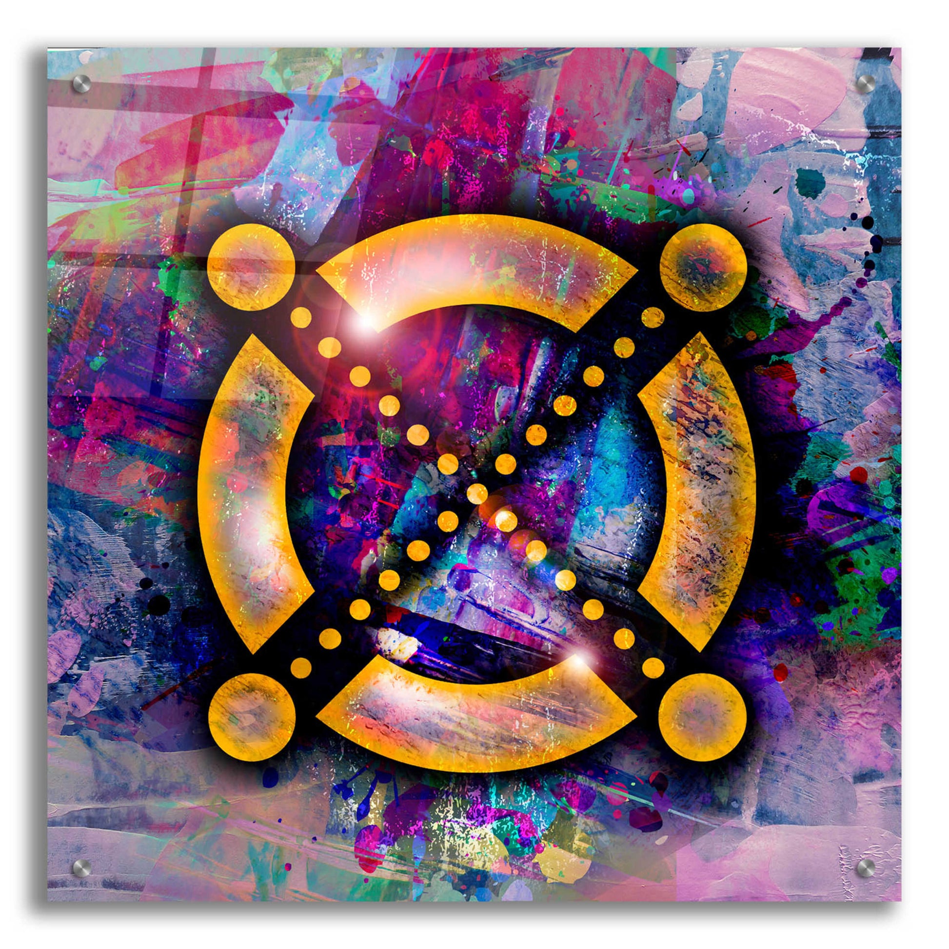 Epic Art 'EGLD Elrond Crypto' by Epic Art Portfolio, Acrylic Glass Wall Art,24x24