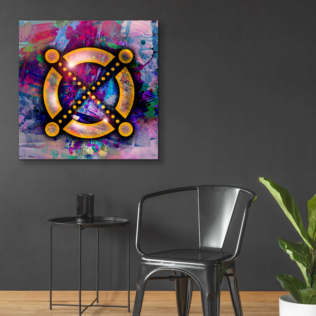 Epic Art 'EGLD Elrond Crypto' by Epic Art Portfolio, Acrylic Glass Wall Art,36x36