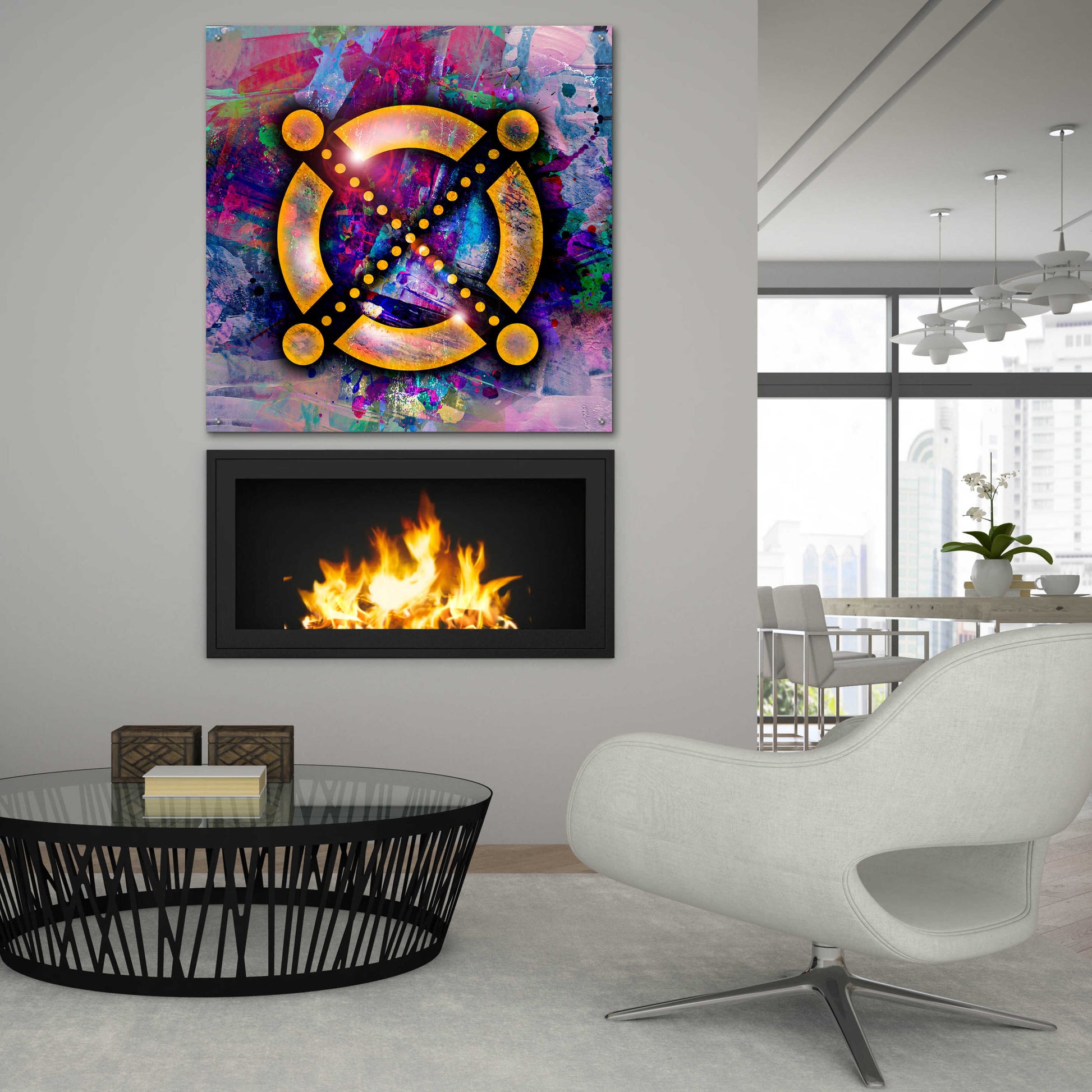 Epic Art 'EGLD Elrond Crypto' by Epic Art Portfolio, Acrylic Glass Wall Art,36x36