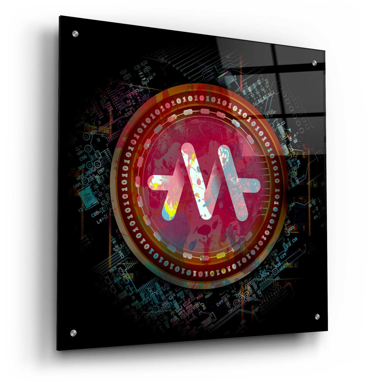 Epic Art 'Meld Crypto' by Epic Art Portfolio, Acrylic Glass Wall Art,24x24