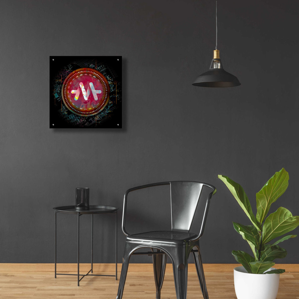 Epic Art 'Meld Crypto' by Epic Art Portfolio, Acrylic Glass Wall Art,24x24
