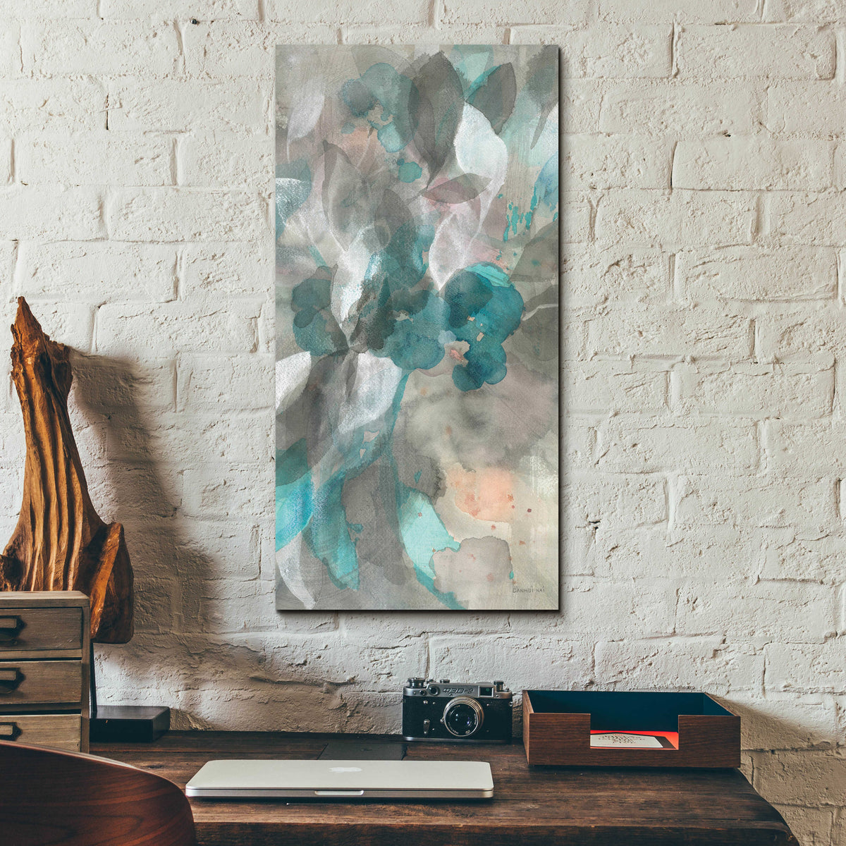 Epic Art 'Abstract Nature III' by Danhui Nai, Acrylic Glass Wall Art,12x24