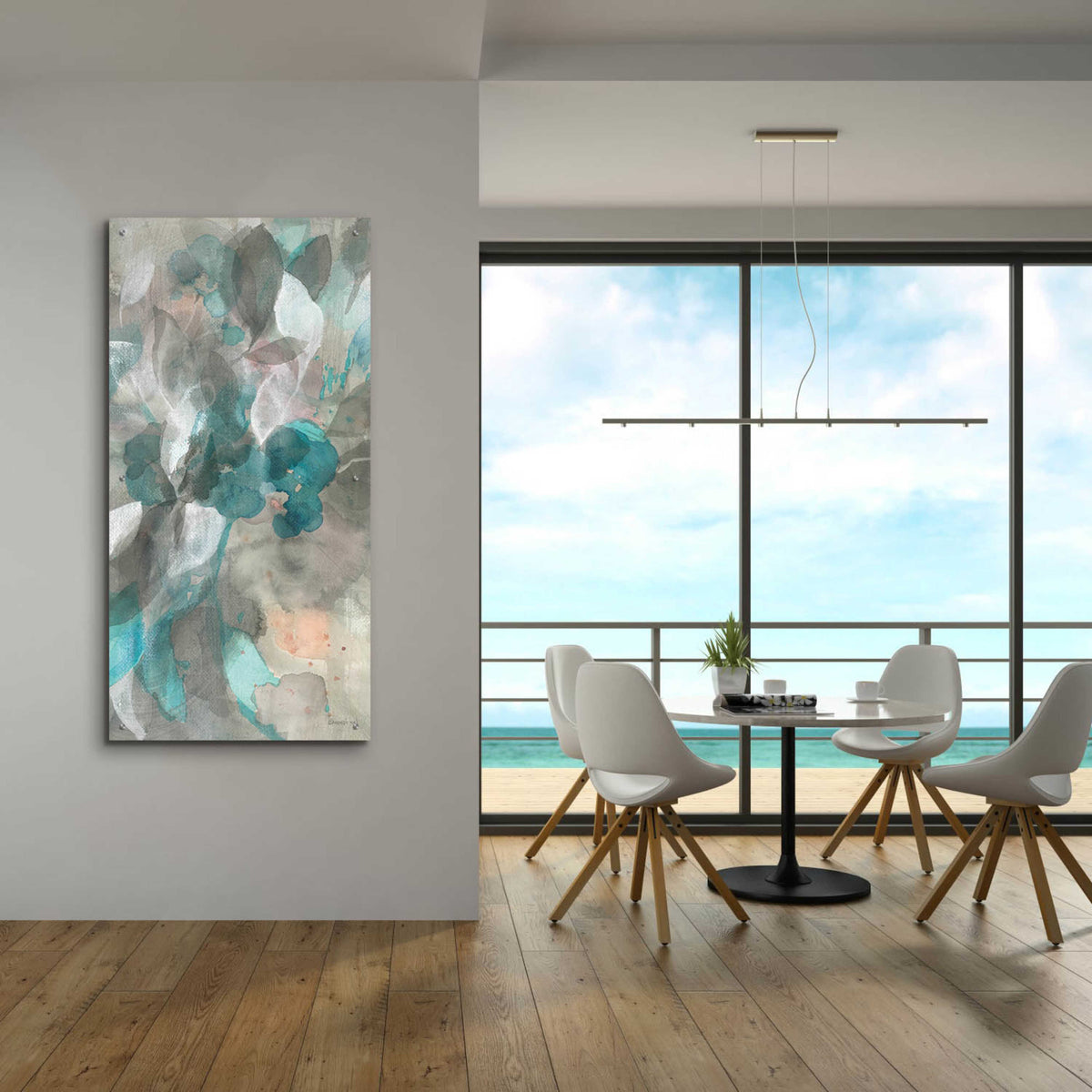 Epic Art 'Abstract Nature III' by Danhui Nai, Acrylic Glass Wall Art,24x48