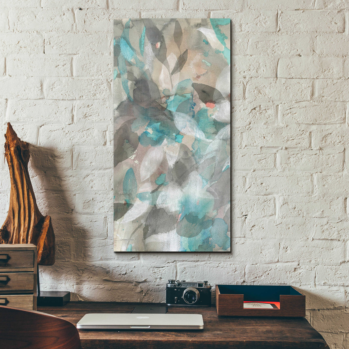 Epic Art 'Abstract Nature II' by Danhui Nai, Acrylic Glass Wall Art,12x24