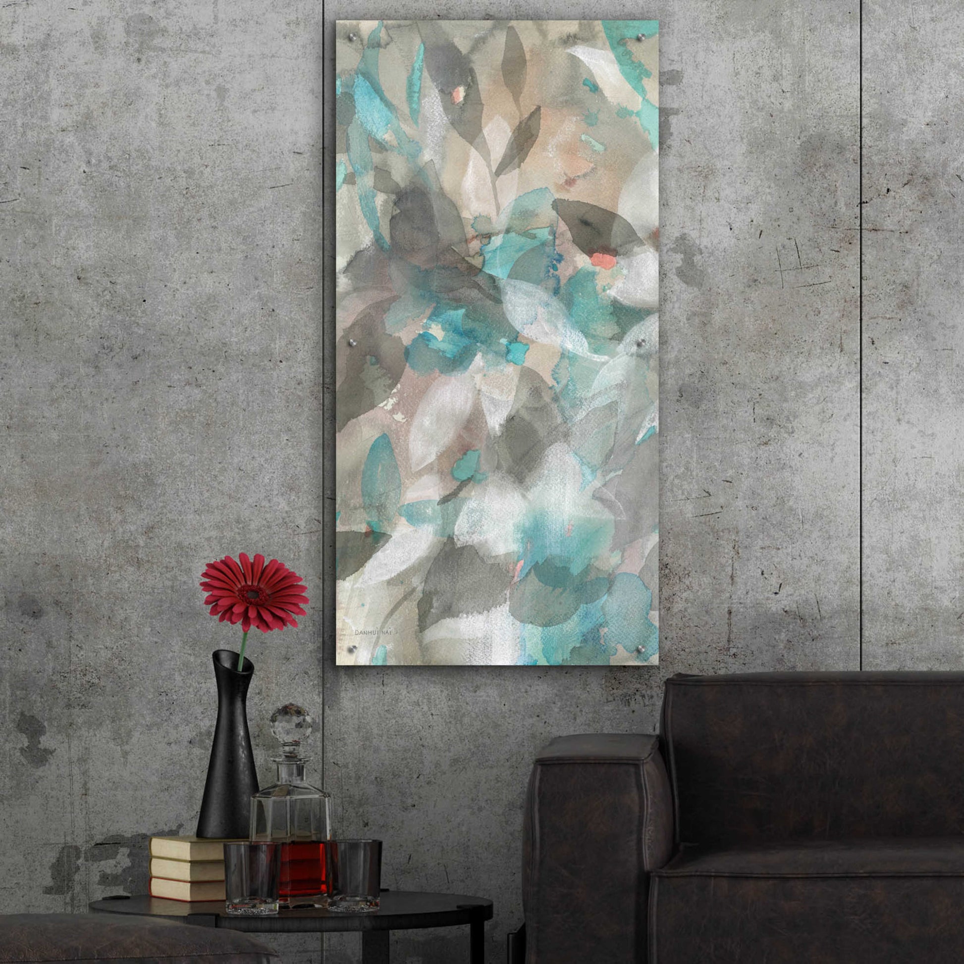 Epic Art 'Abstract Nature II' by Danhui Nai, Acrylic Glass Wall Art,24x48