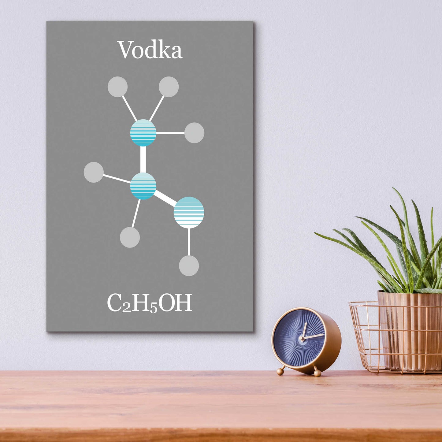 Epic Art 'Vodka Molecule' by Epic Portfolio, Acrylic Glass Wall Art,12x16