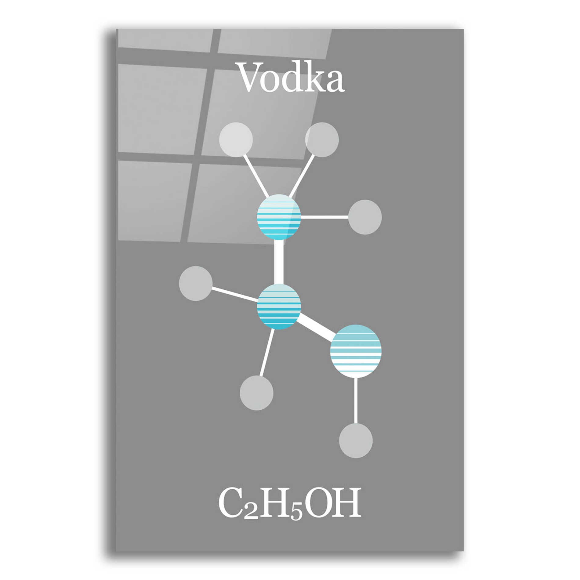 Epic Art 'Vodka Molecule' by Epic Portfolio, Acrylic Glass Wall Art,12x16