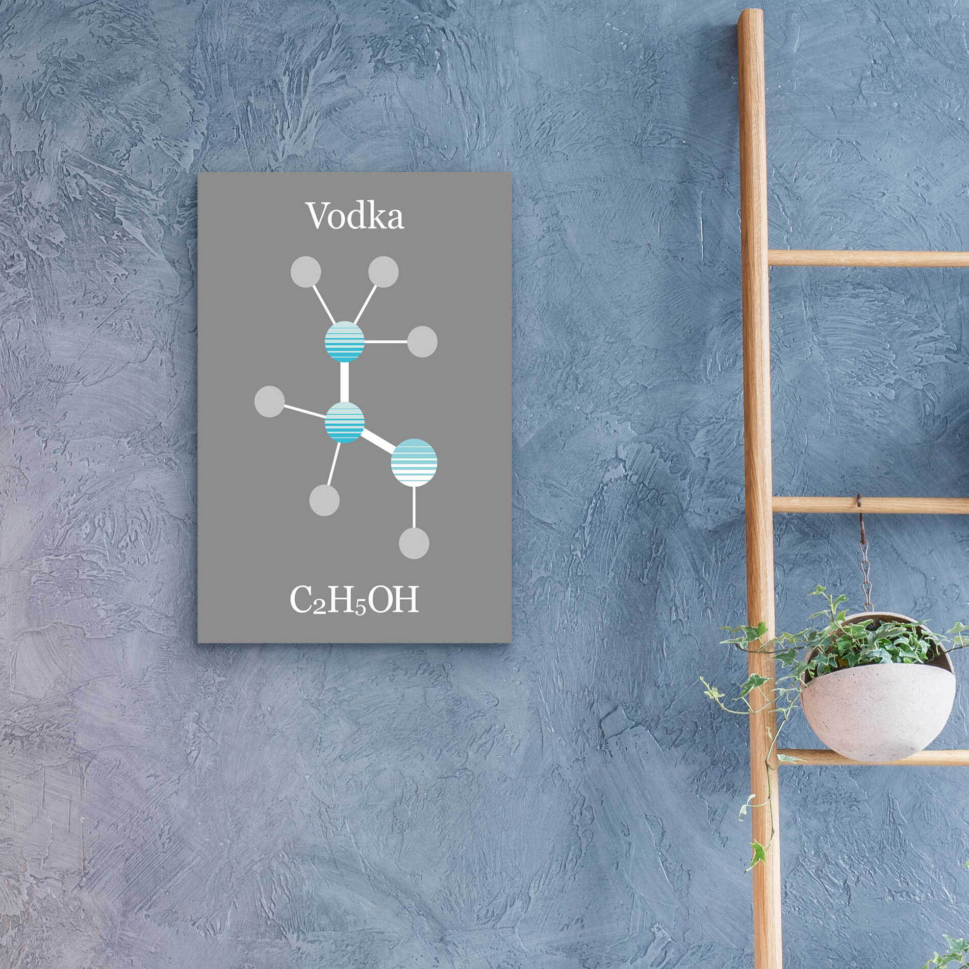 Epic Art 'Vodka Molecule' by Epic Portfolio, Acrylic Glass Wall Art,16x24