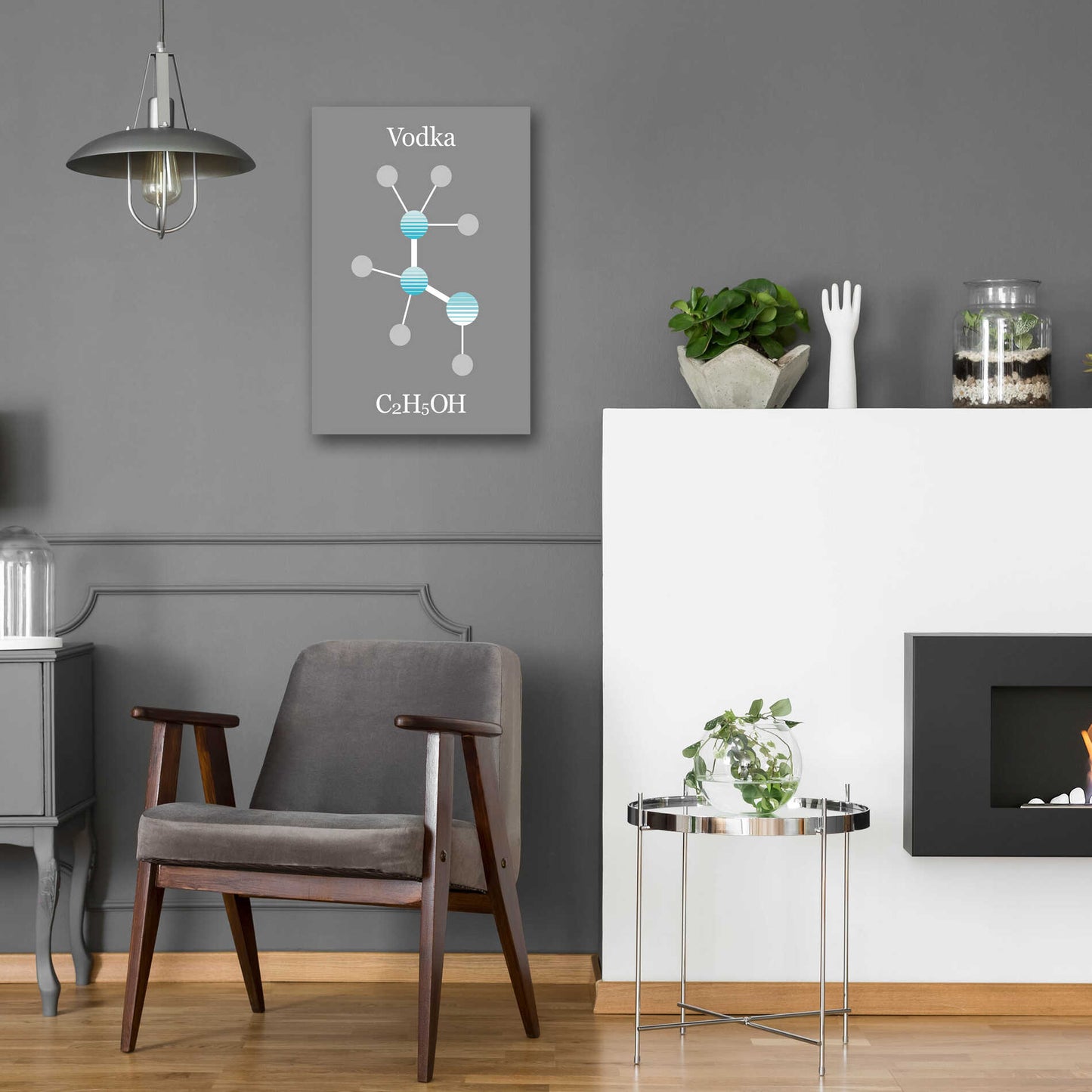 Epic Art 'Vodka Molecule' by Epic Portfolio, Acrylic Glass Wall Art,16x24