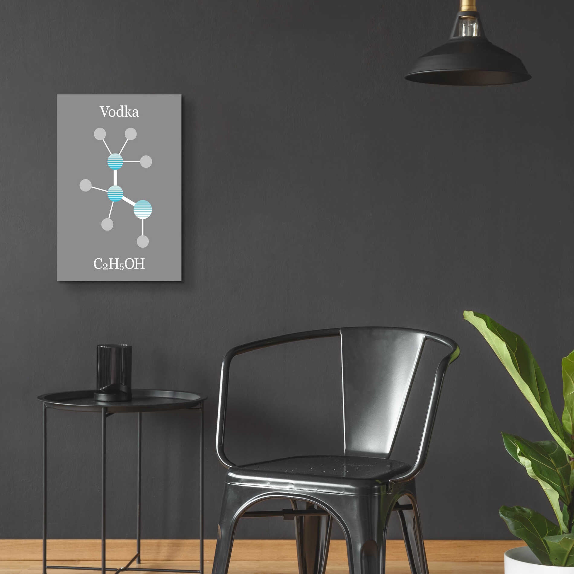 Epic Art 'Vodka Molecule' by Epic Portfolio, Acrylic Glass Wall Art,16x24