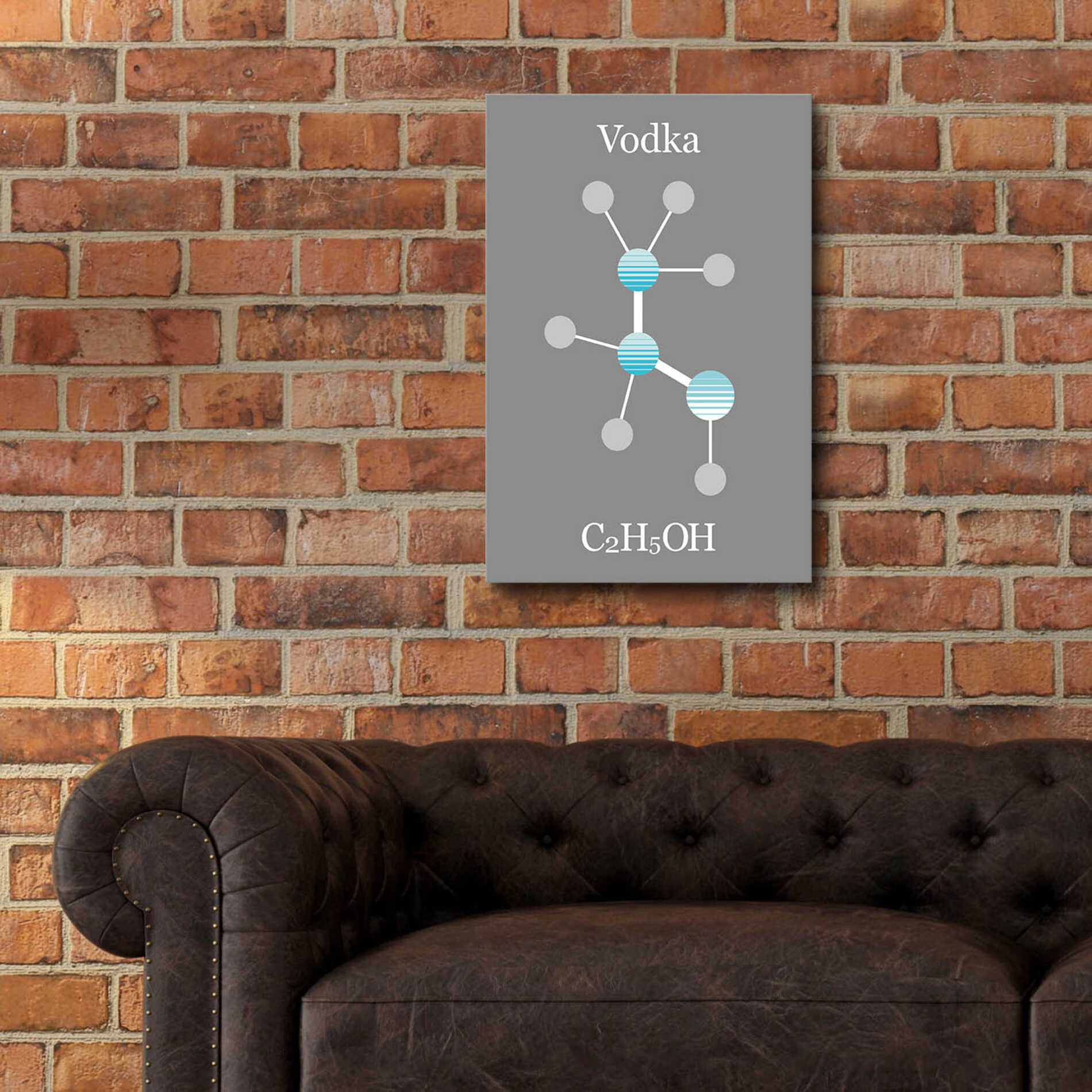 Epic Art 'Vodka Molecule' by Epic Portfolio, Acrylic Glass Wall Art,16x24