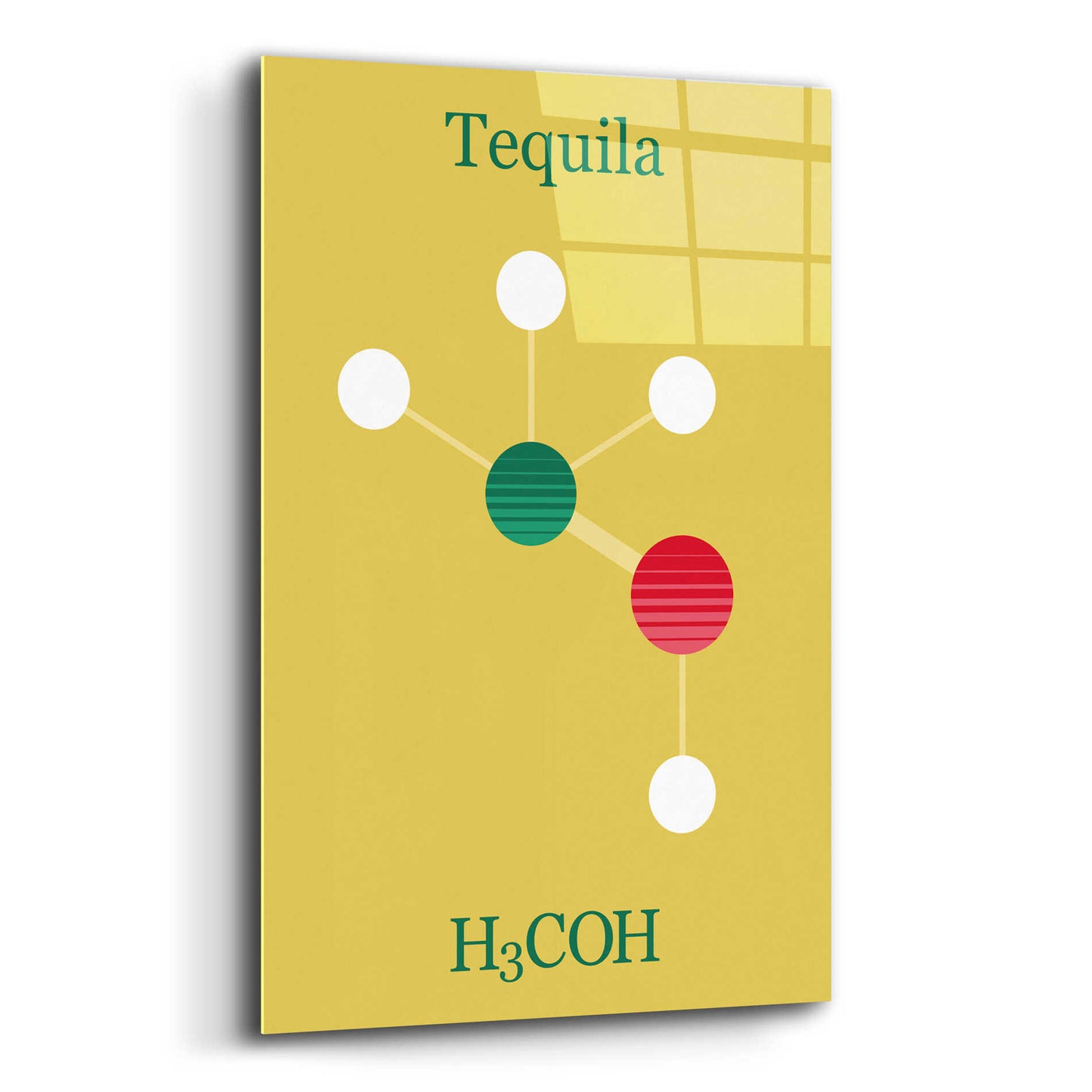 Epic Art 'Tequila Molecule' by Epic Portfolio, Acrylic Glass Wall Art,12x16