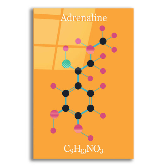 Epic Art 'Adrenaline Molecule II' by Epic Portfolio, Acrylic Glass Wall Art