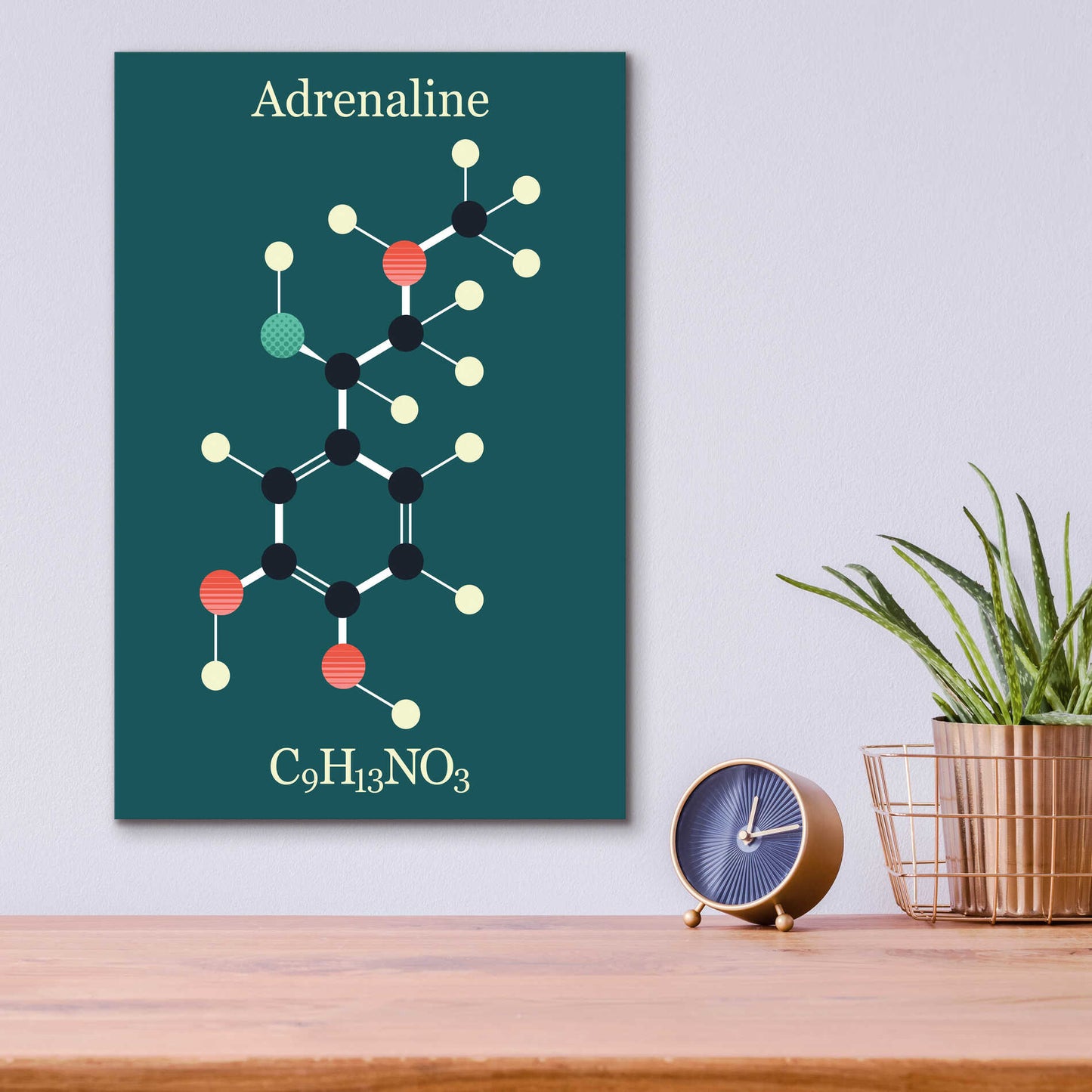 Epic Art 'Adrenaline Molecule I' by Epic Portfolio, Acrylic Glass Wall Art,12x16