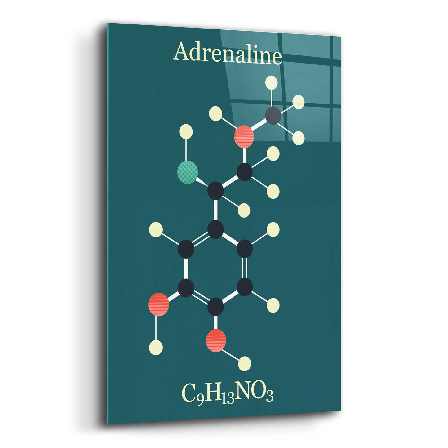 Epic Art 'Adrenaline Molecule I' by Epic Portfolio, Acrylic Glass Wall Art,16x24