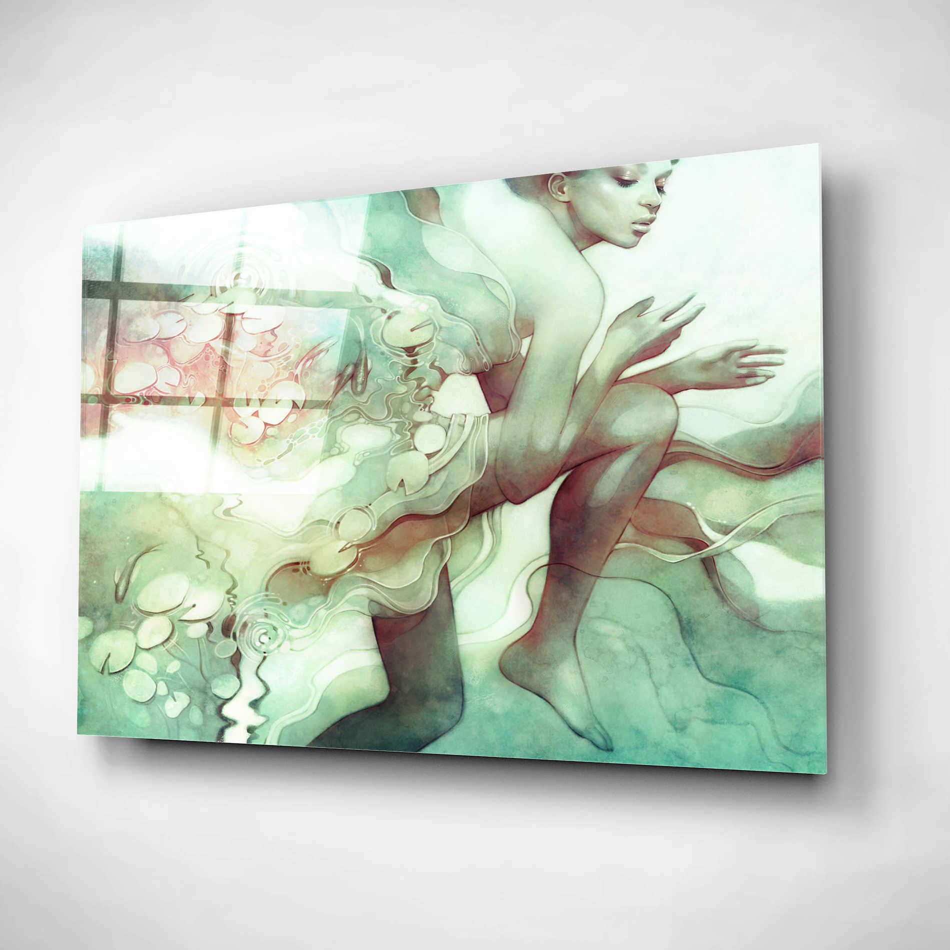 Epic Art 'Flood' by Anna Dittman, Acrylic Glass Wall Art,24x16