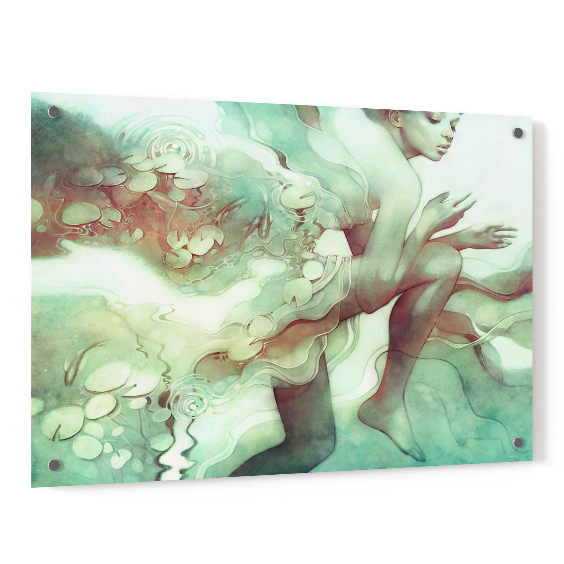 Epic Art 'Flood' by Anna Dittman, Acrylic Glass Wall Art,36x24