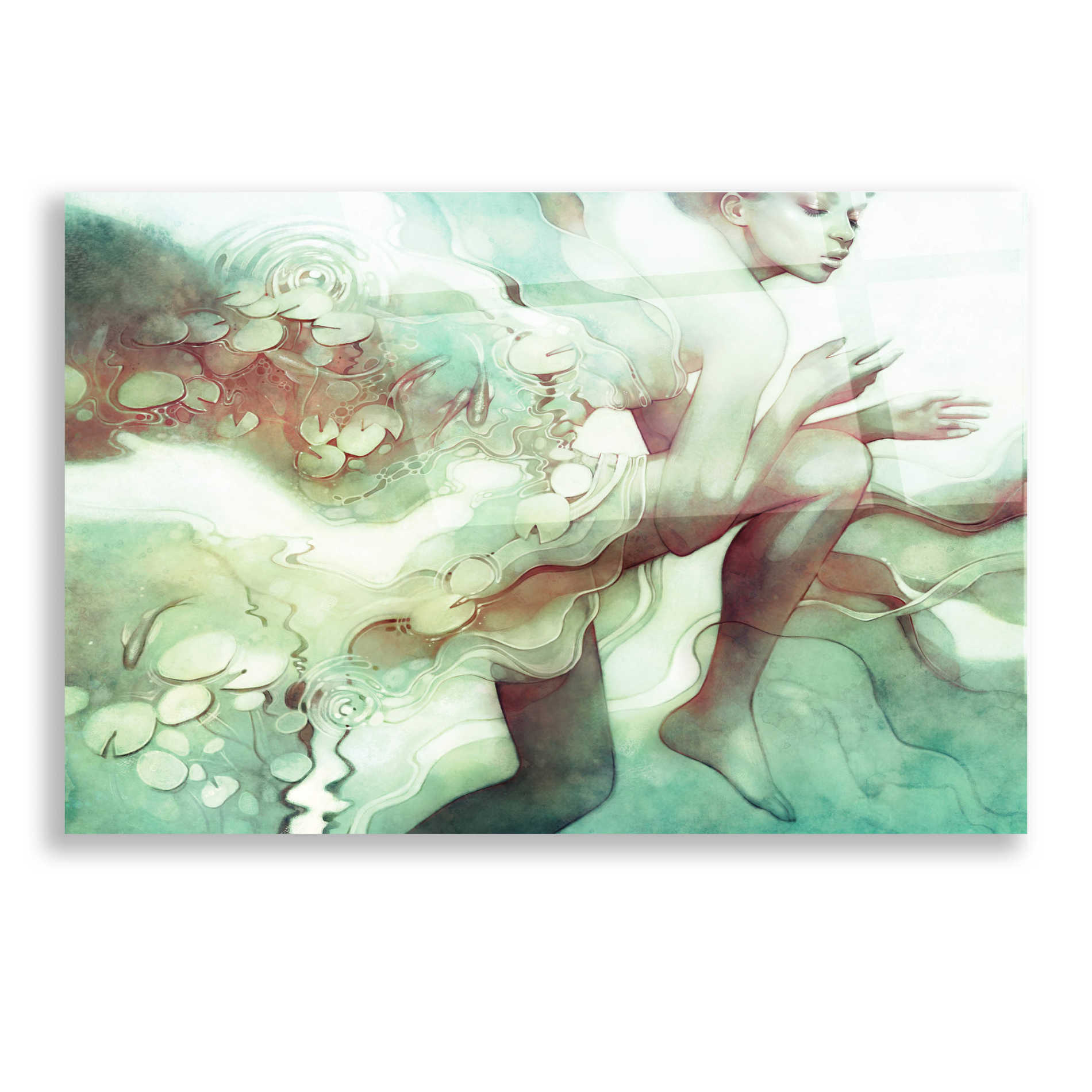 Epic Art 'Flood' by Anna Dittman, Acrylic Glass Wall Art