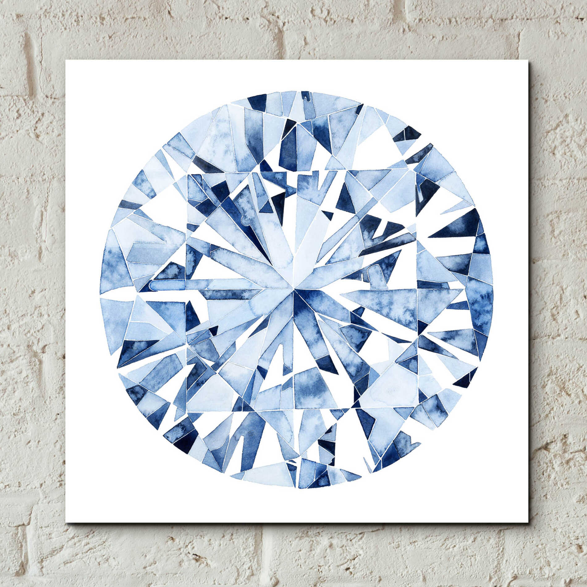 Epic Art 'Diamond Drops I' by Grace Popp, Acrylic Glass Wall Art,12x12