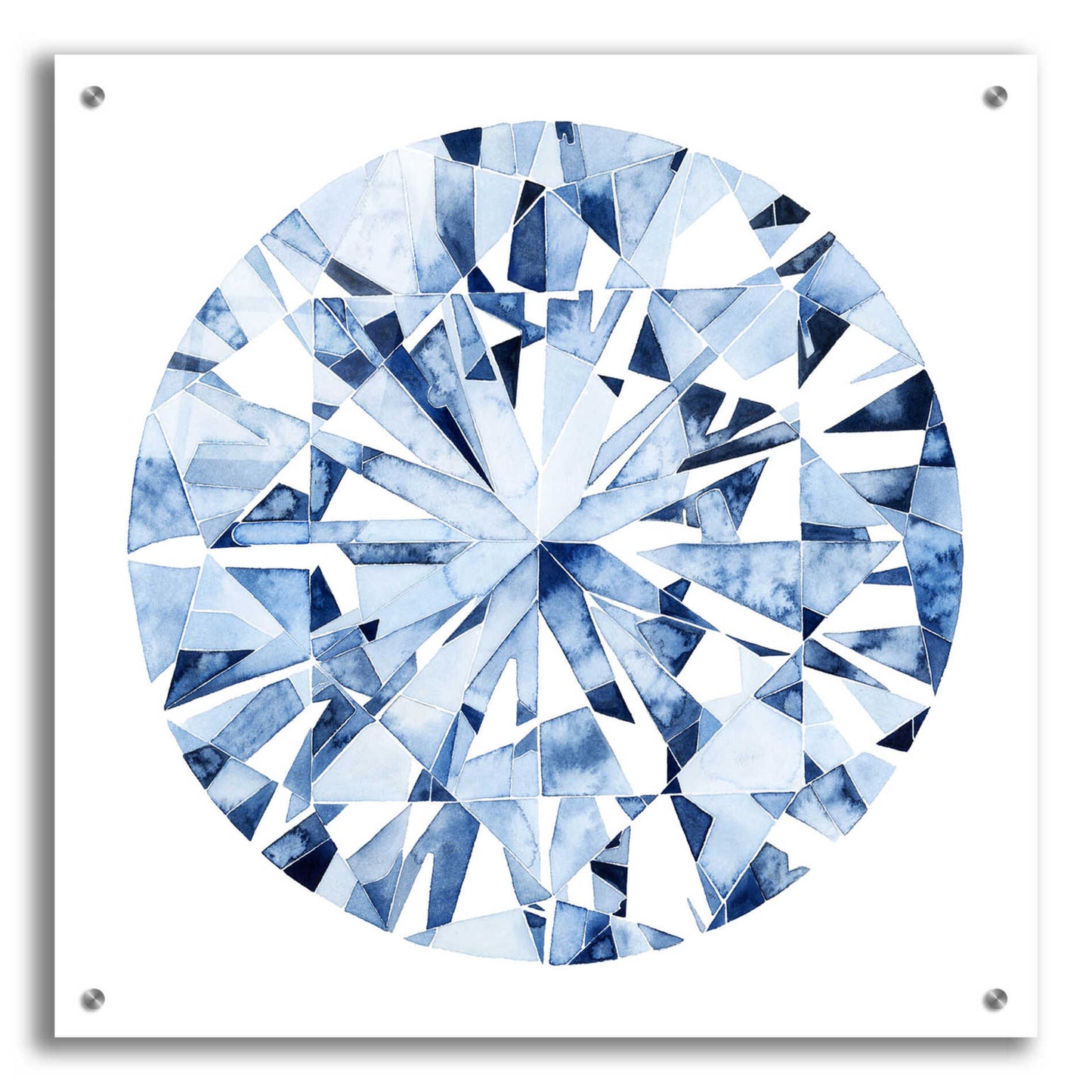 Epic Art 'Diamond Drops I' by Grace Popp, Acrylic Glass Wall Art,24x24