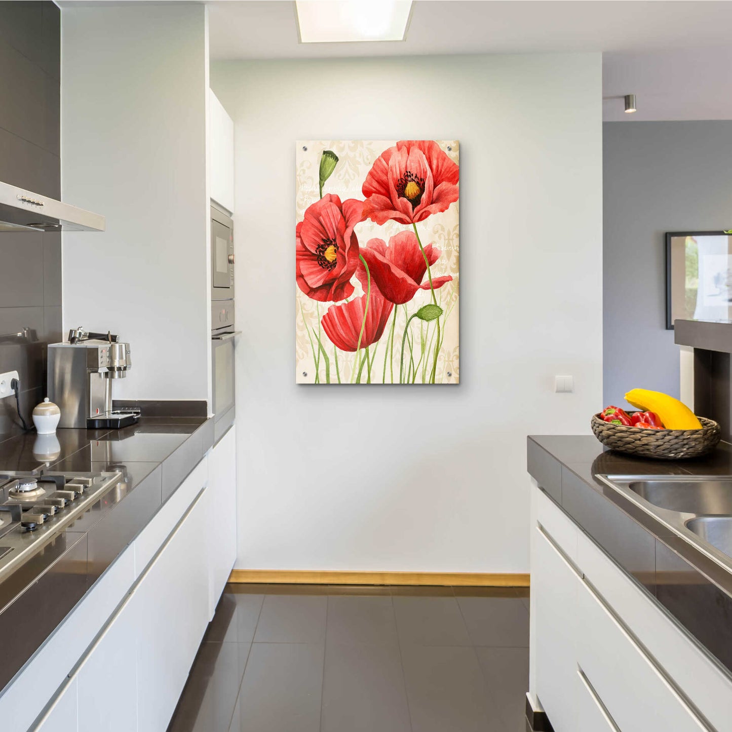 Epic Art 'Poised Poppy I' by Grace Popp, Acrylic Glass Wall Art,24x36