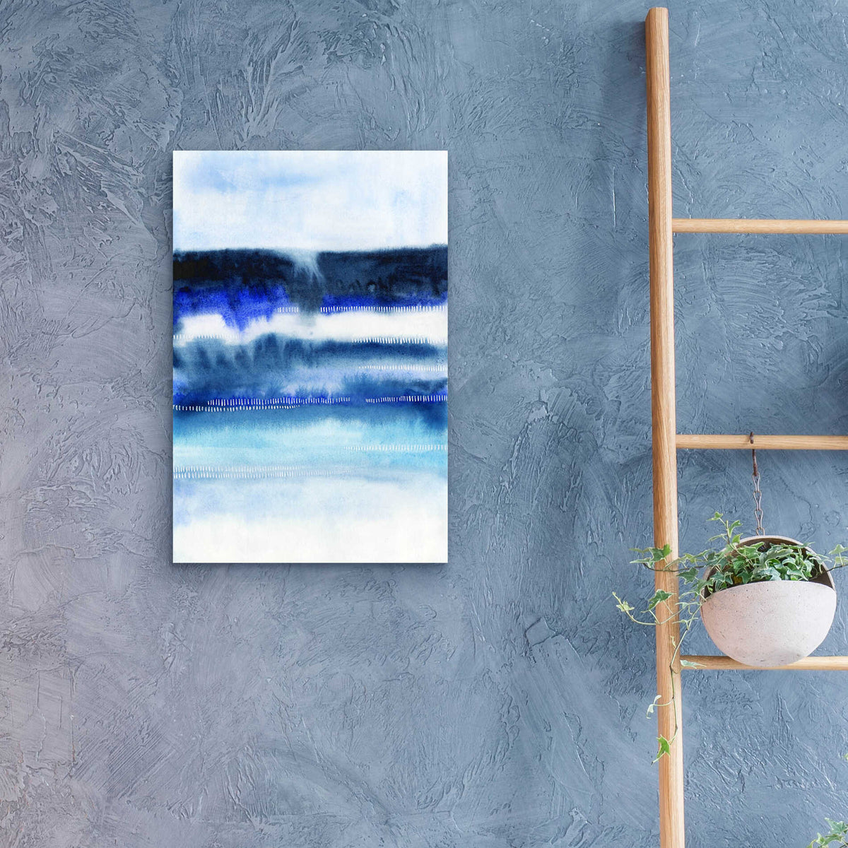 Epic Art 'Shorebreak Abstract I' by Grace Popp, Acrylic Glass Wall Art,16x24