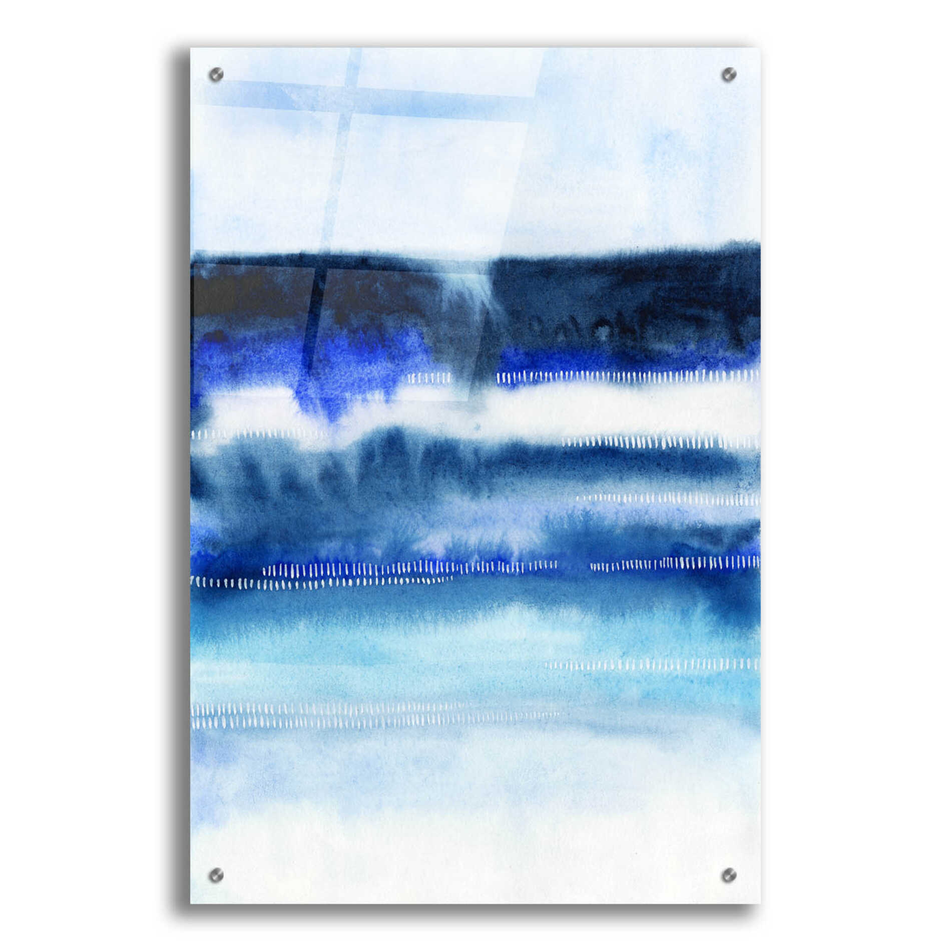 Epic Art 'Shorebreak Abstract I' by Grace Popp, Acrylic Glass Wall Art,24x36