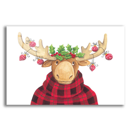 Epic Art 'Christmas Moose' by Diane Kater, Acrylic Glass Wall Art