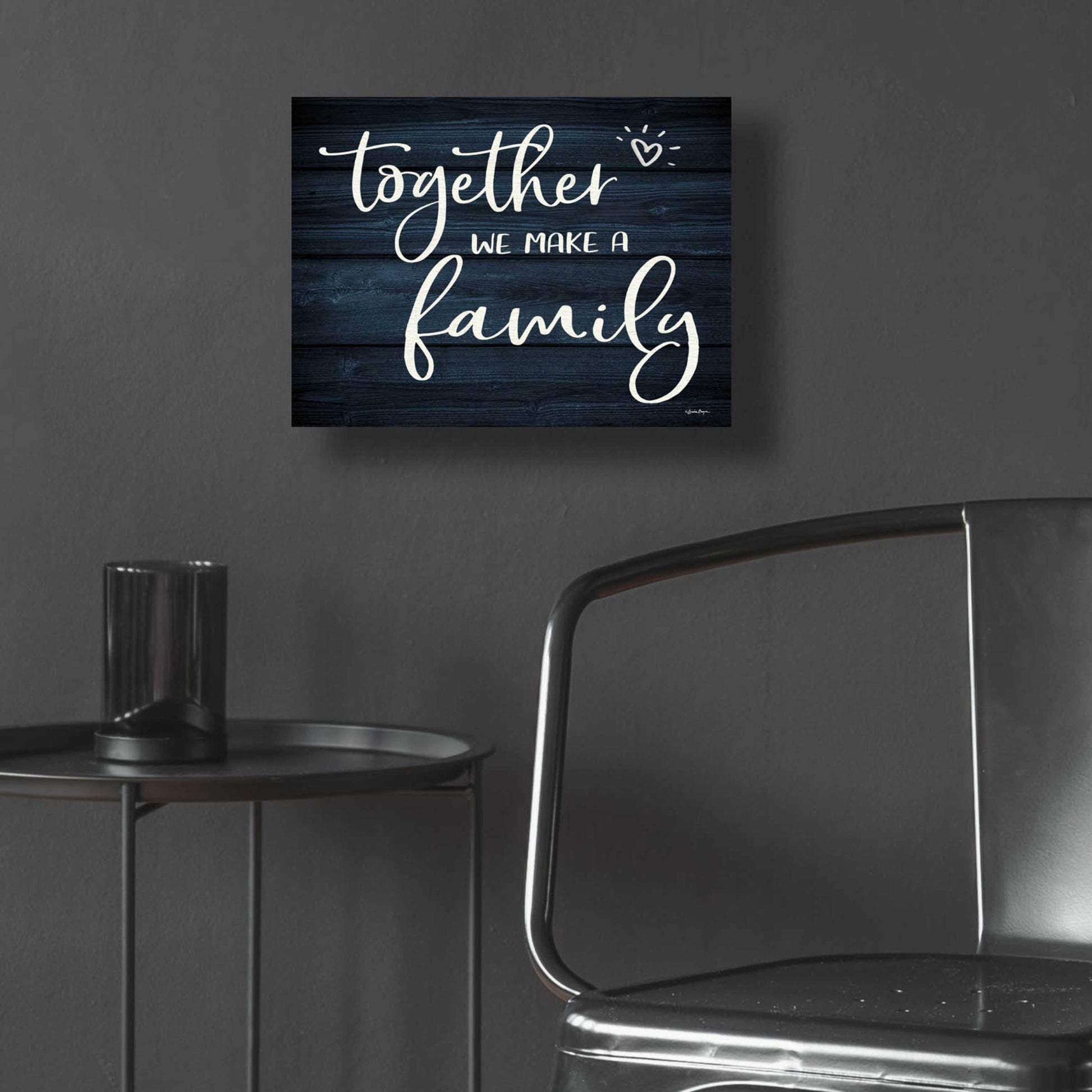 Epic Art 'Together We Make A Family' by Susie Boyer, Acrylic Glass Wall Art,16x12