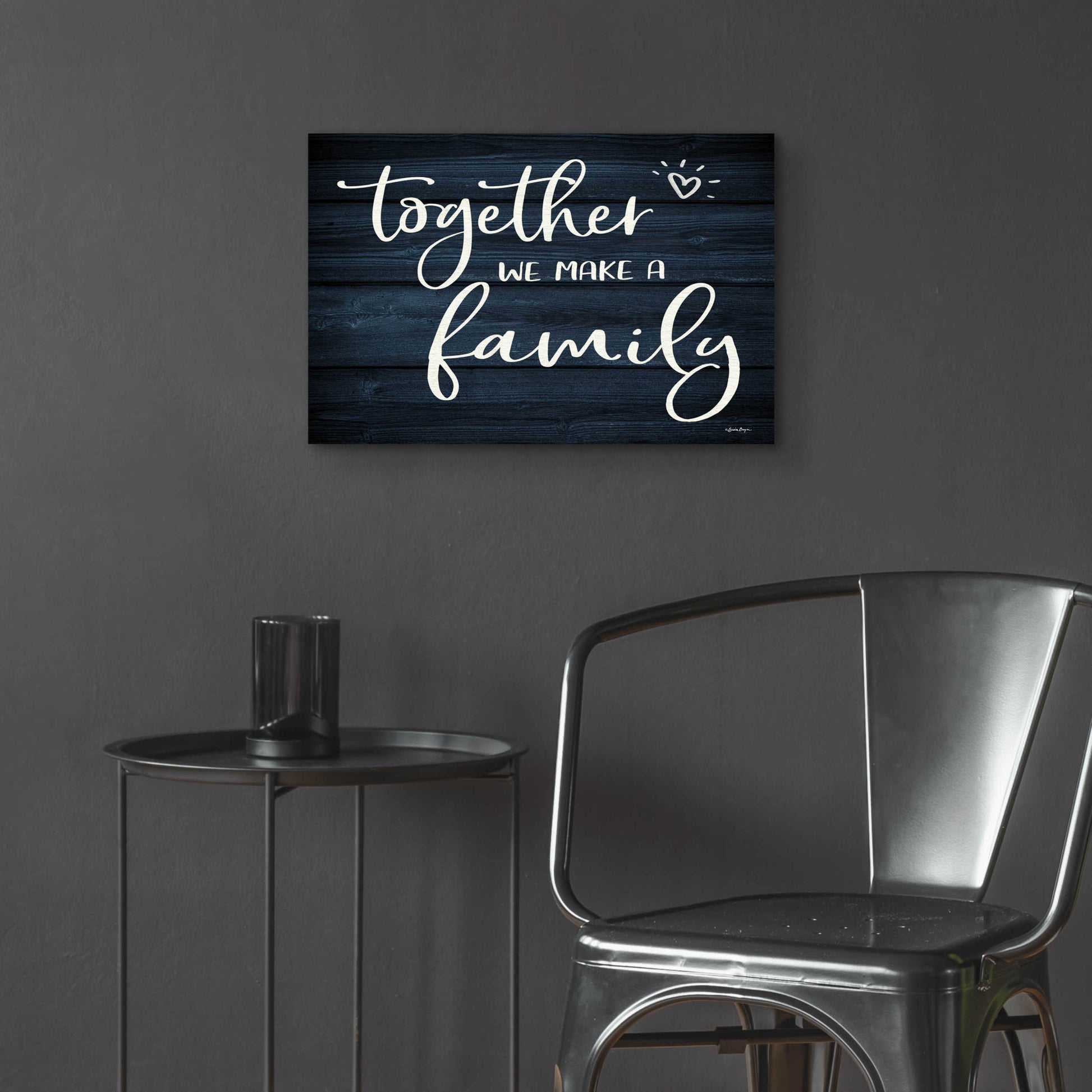 Epic Art 'Together We Make A Family' by Susie Boyer, Acrylic Glass Wall Art,24x16