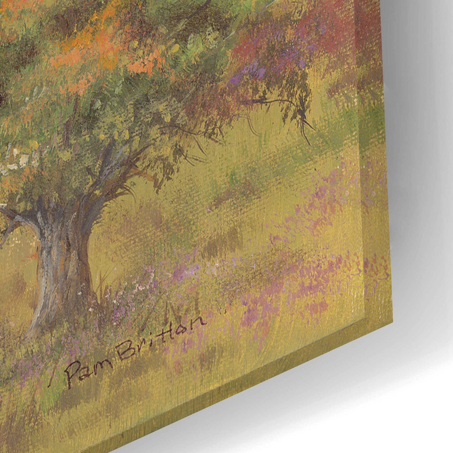 Epic Art 'Autumn Barn' by Pam Britton, Acrylic Glass Wall Art,24x16