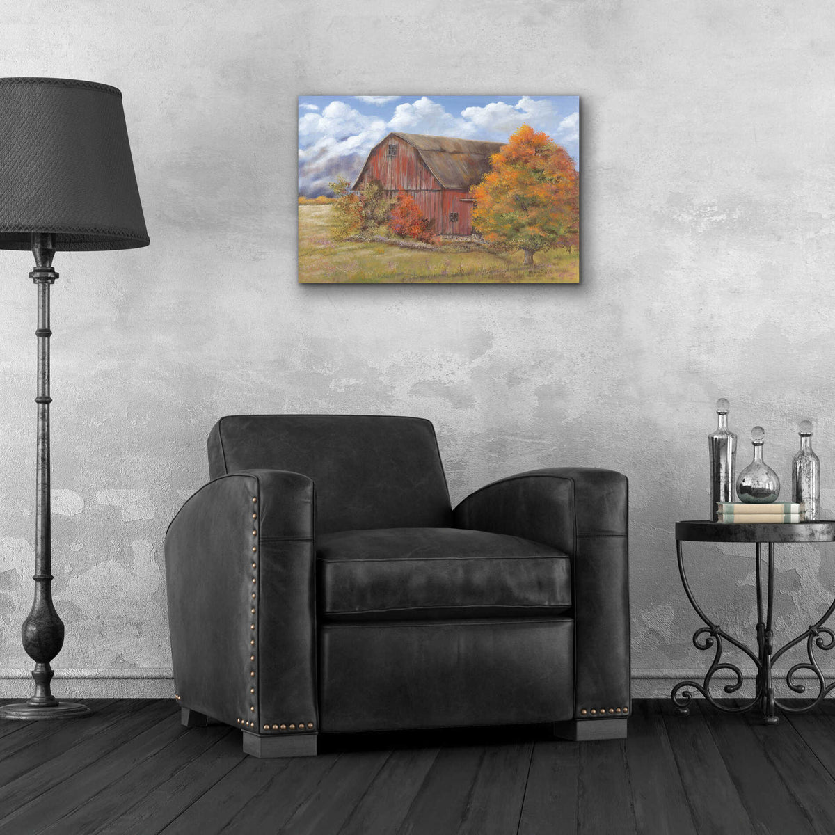 Epic Art 'Autumn Barn' by Pam Britton, Acrylic Glass Wall Art,24x16