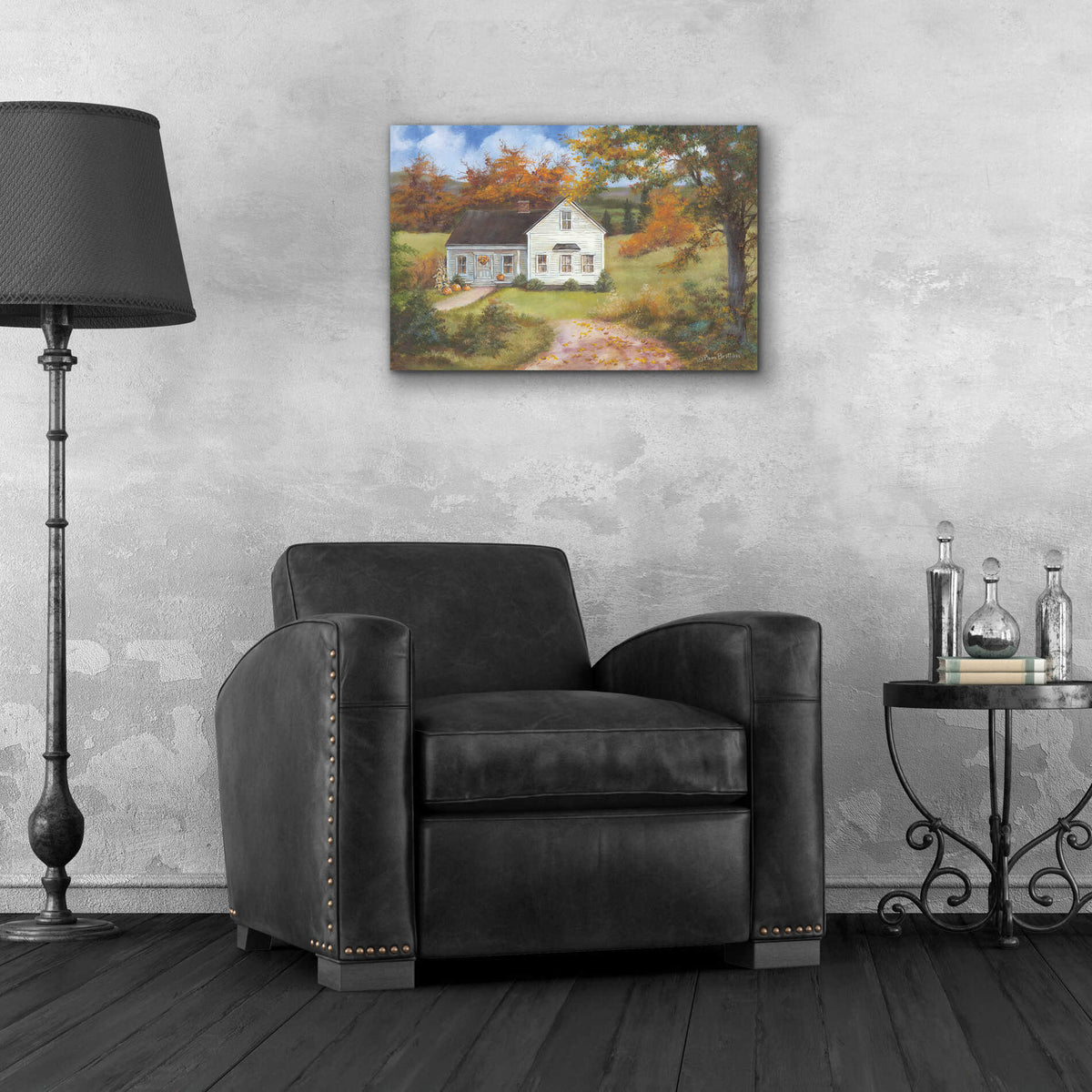 Epic Art 'Fall In The Country' by Pam Britton, Acrylic Glass Wall Art,24x16
