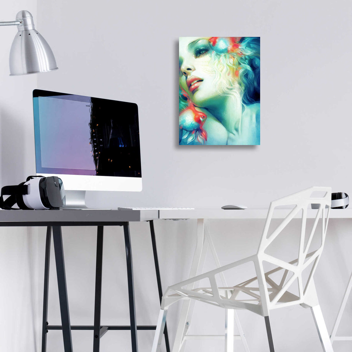 Epic Art 'Scale' by Anna Dittman, Acrylic Glass Wall Art,12x16