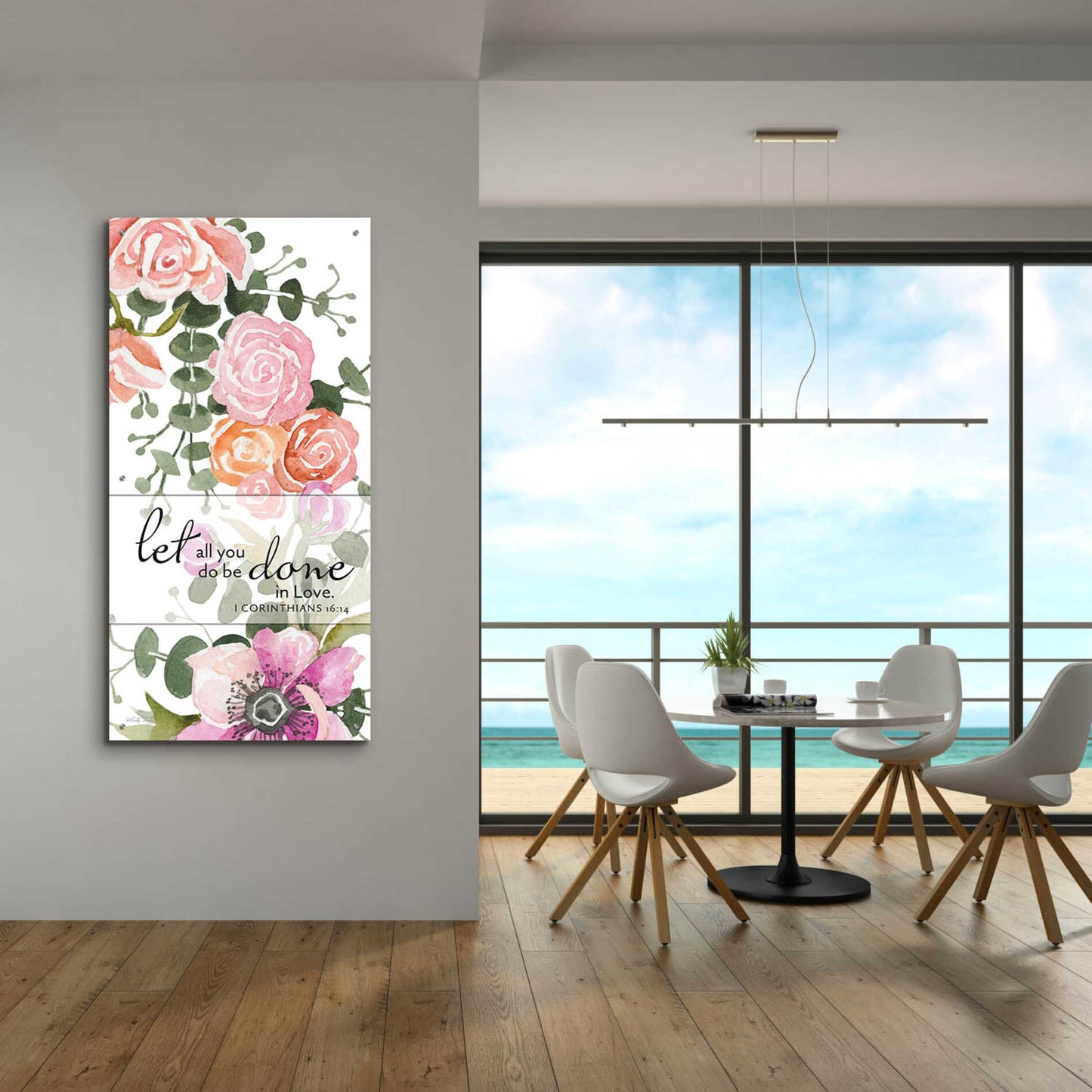 Epic Art 'Let All You Do Be Done In Love II' by Cindy Jacobs, Acrylic Glass Wall Art,24x48