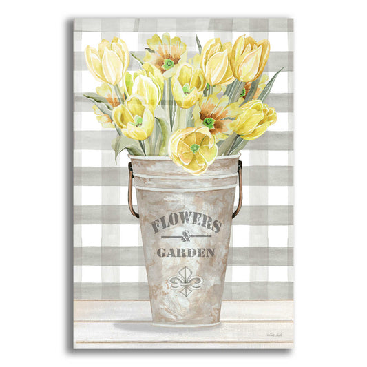 Epic Art 'Yellow Tulips I' by Cindy Jacobs, Acrylic Glass Wall Art