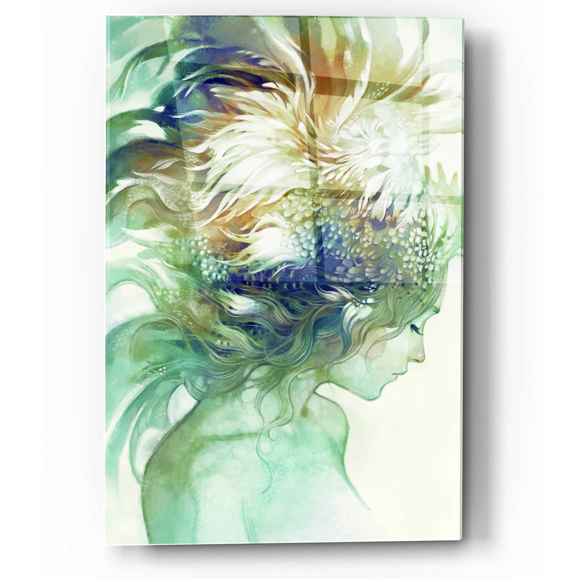 Epic Art 'Comb' by Anna Dittman, Acrylic Glass Wall Art,12x16