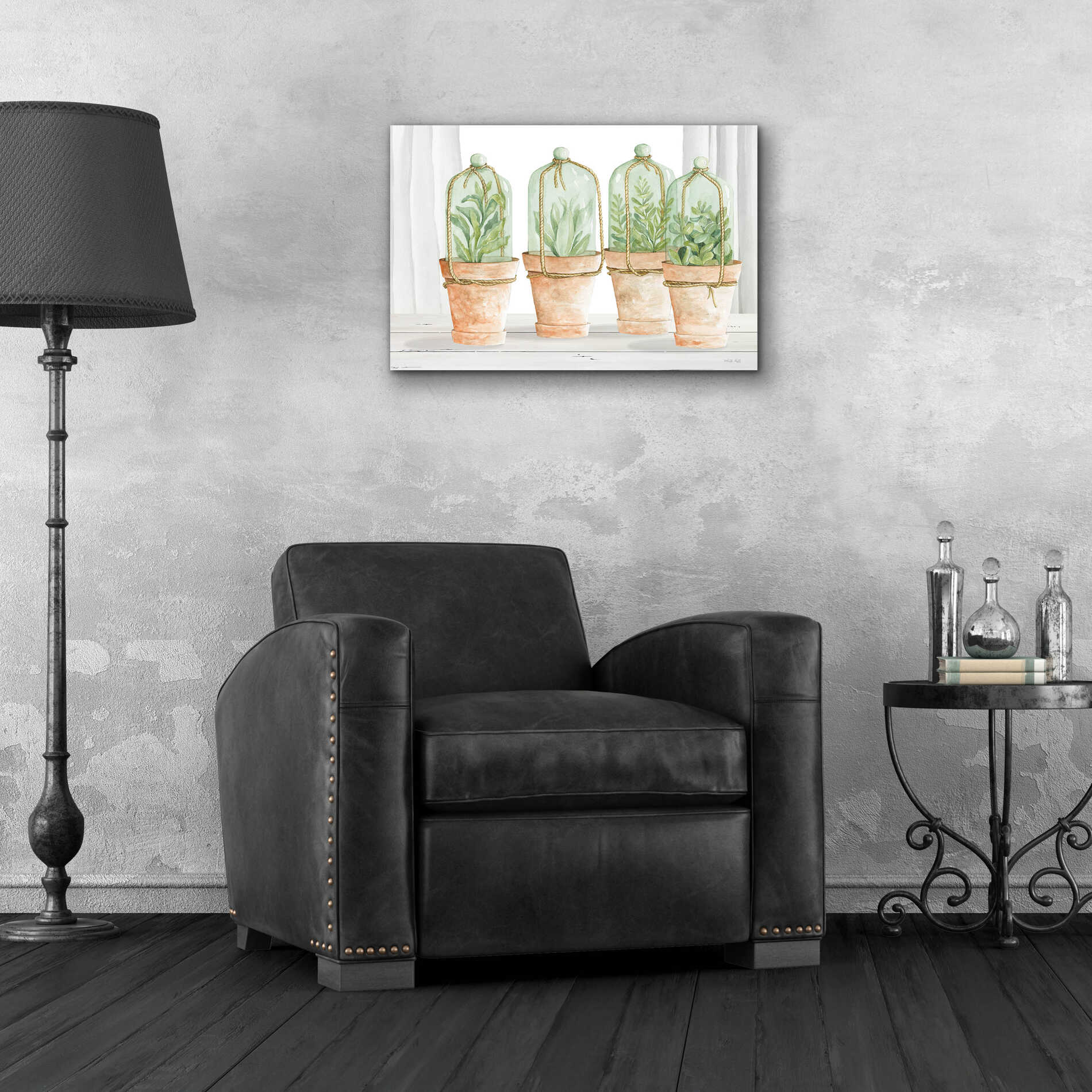 Epic Art 'Herb Collection' by Cindy Jacobs, Acrylic Glass Wall Art,24x16