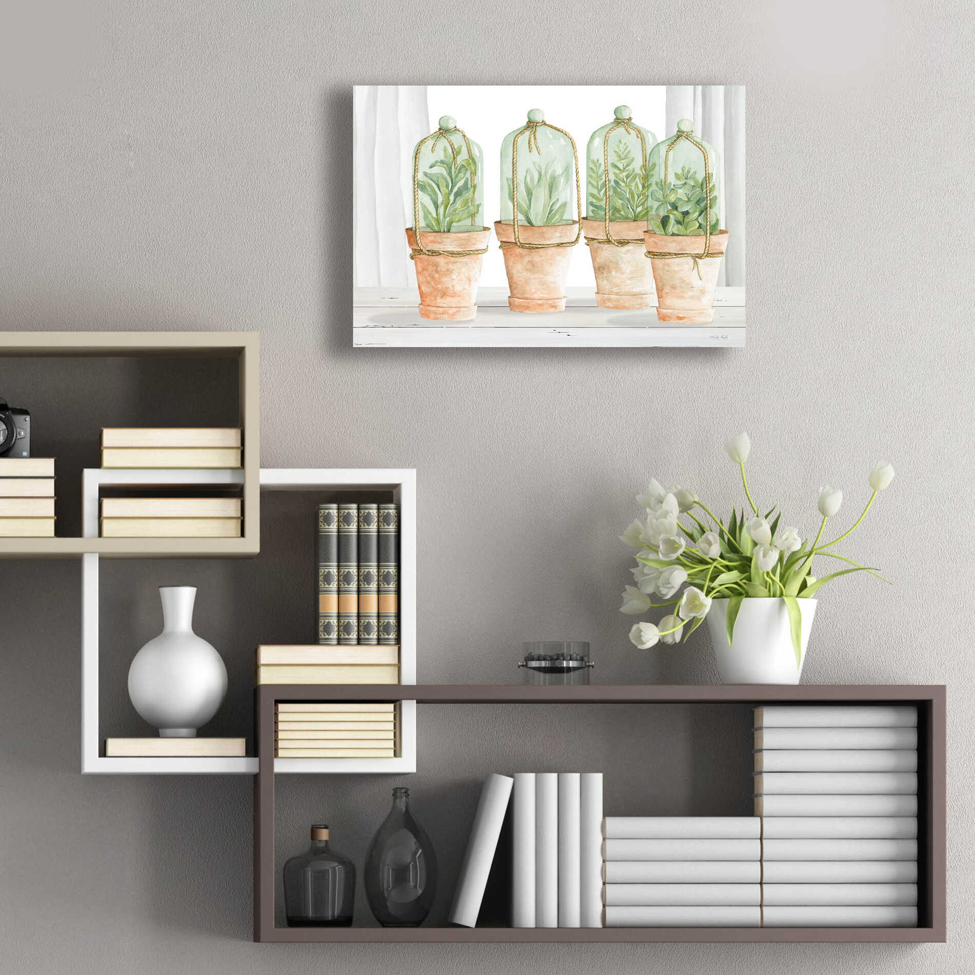 Epic Art 'Herb Collection' by Cindy Jacobs, Acrylic Glass Wall Art,24x16