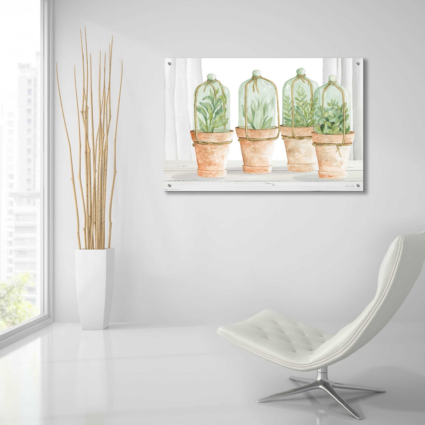 Epic Art 'Herb Collection' by Cindy Jacobs, Acrylic Glass Wall Art,36x24