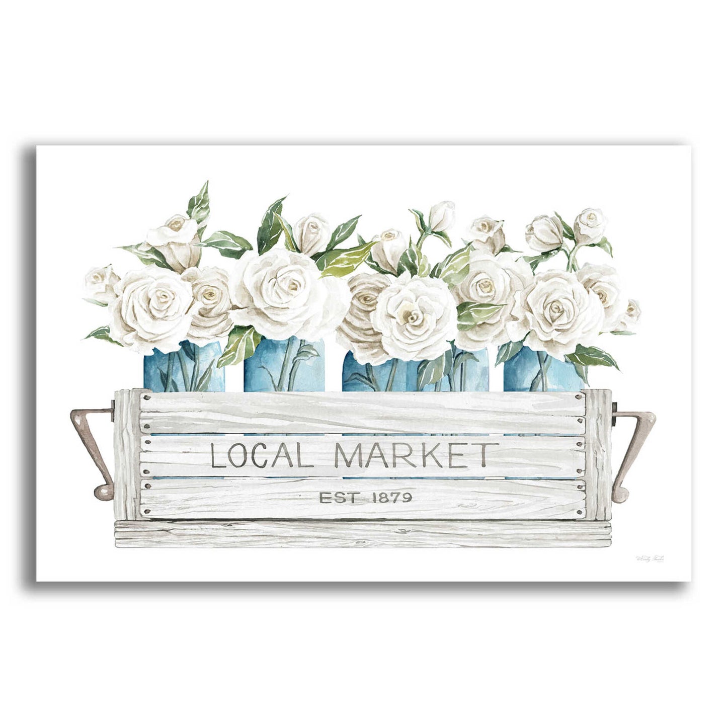 Epic Art 'Local Market Flowers' by Cindy Jacobs, Acrylic Glass Wall Art,16x12