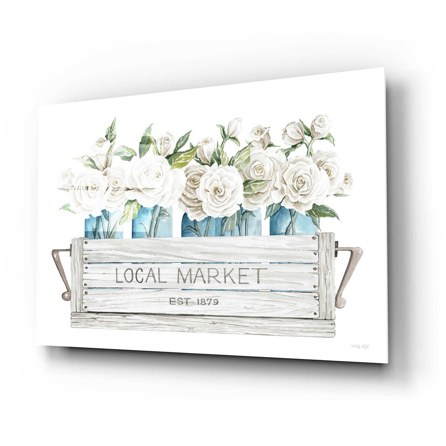 Epic Art 'Local Market Flowers' by Cindy Jacobs, Acrylic Glass Wall Art,24x16