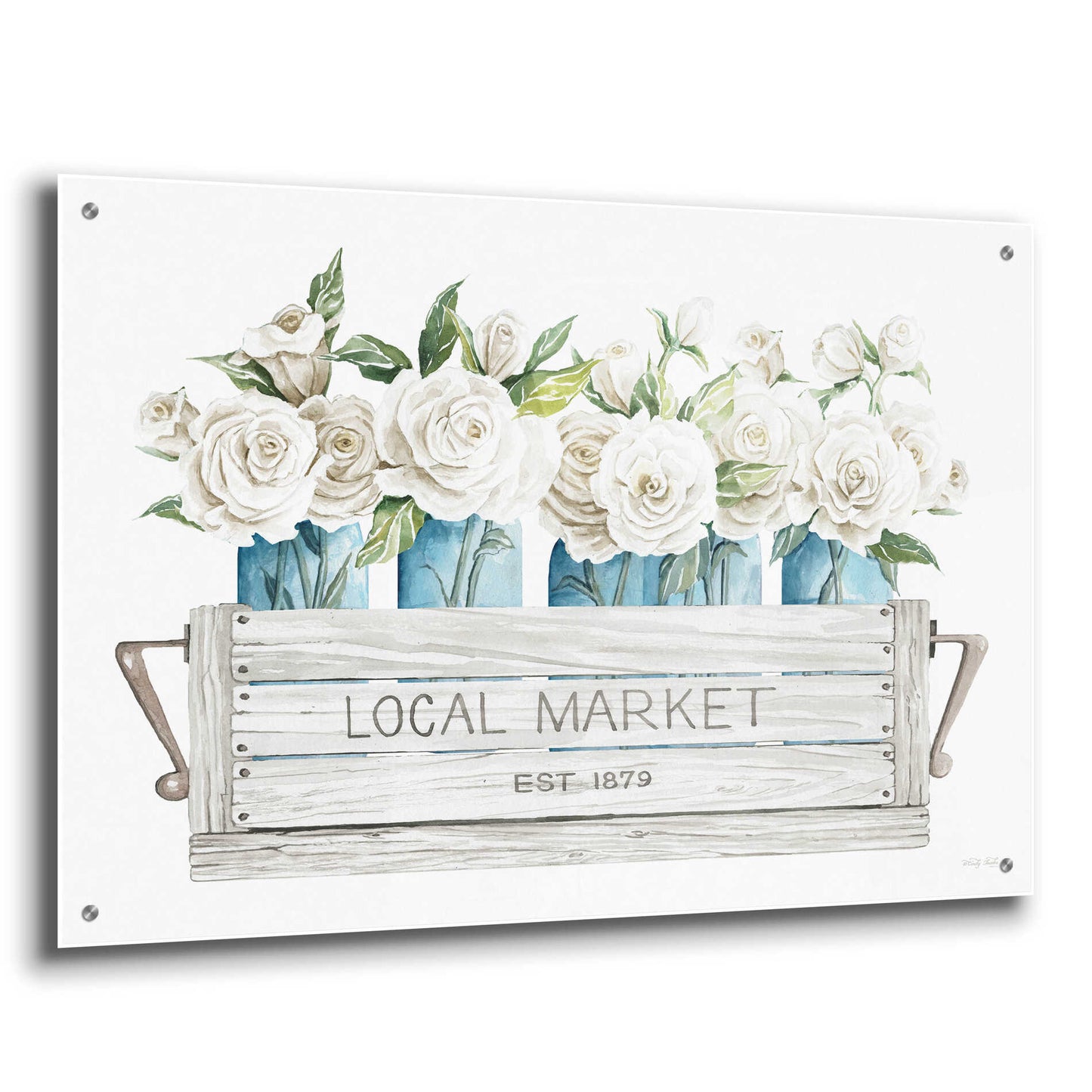 Epic Art 'Local Market Flowers' by Cindy Jacobs, Acrylic Glass Wall Art,36x24