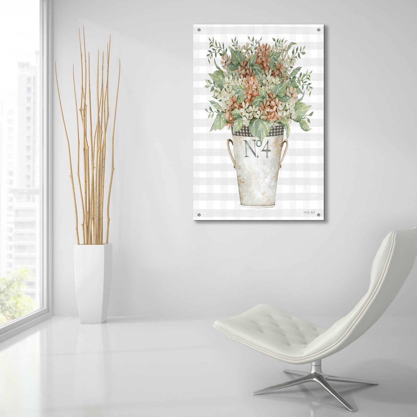 Epic Art 'Fall Flowers' by Cindy Jacobs, Acrylic Glass Wall Art,24x36