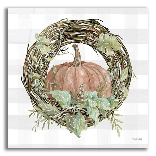 Epic Art 'Pumpkin Wreath II' by Cindy Jacobs, Acrylic Glass Wall Art