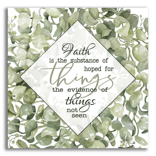 Epic Art 'Faith Is' by Cindy Jacobs, Acrylic Glass Wall Art