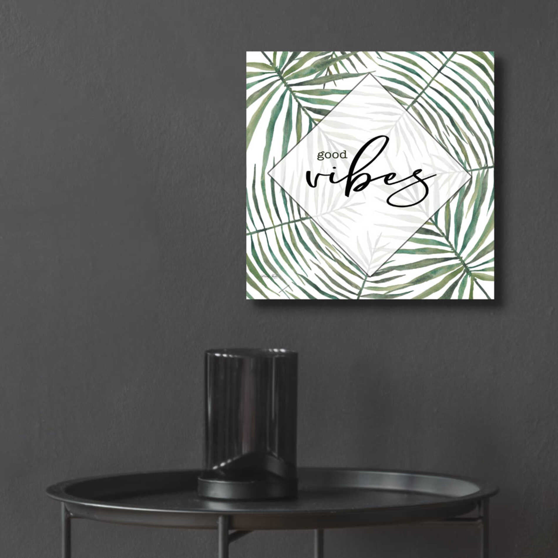 Epic Art 'Good Vibes' by Cindy Jacobs, Acrylic Glass Wall Art,12x12