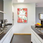 Epic Art 'Happy Holidays Poinsettias' by Cindy Jacobs, Acrylic Glass Wall Art,24x36