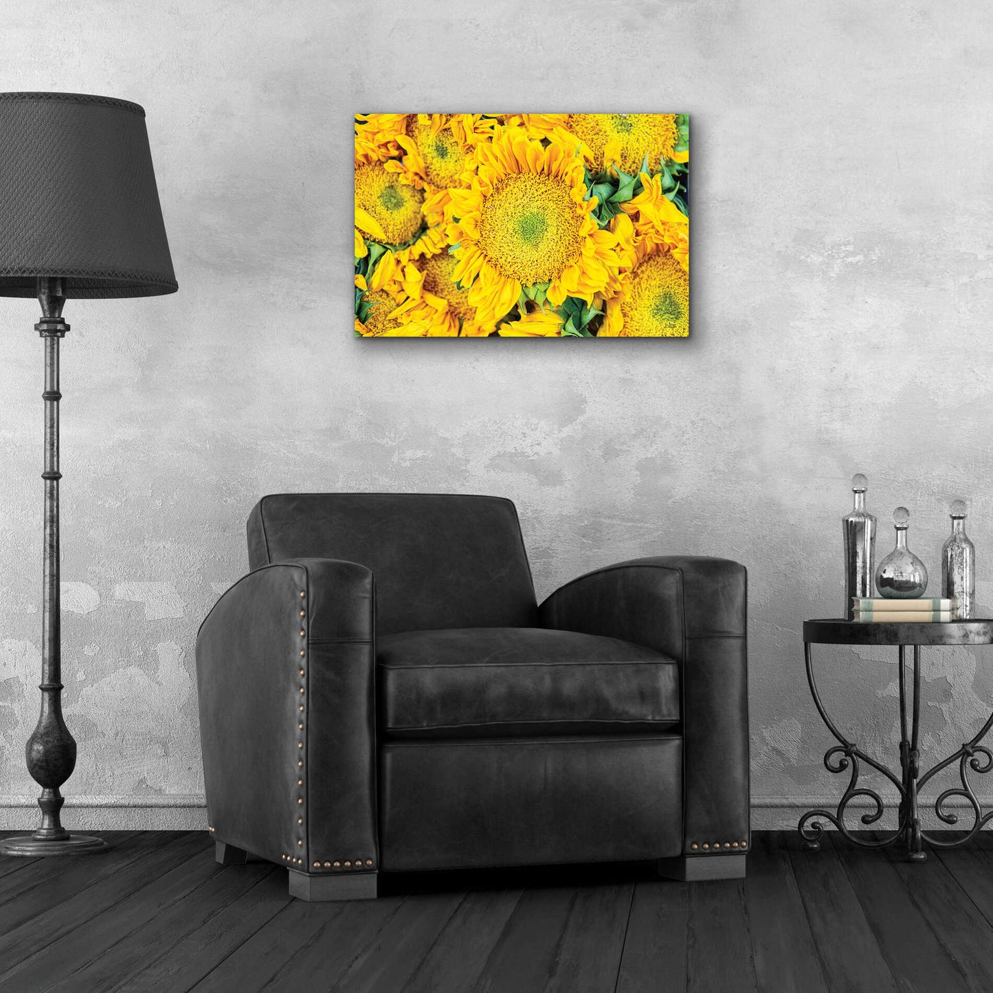 Epic Art 'Sunflower Summer' by Donnie Quillen, Acrylic Glass Wall Art,24x16