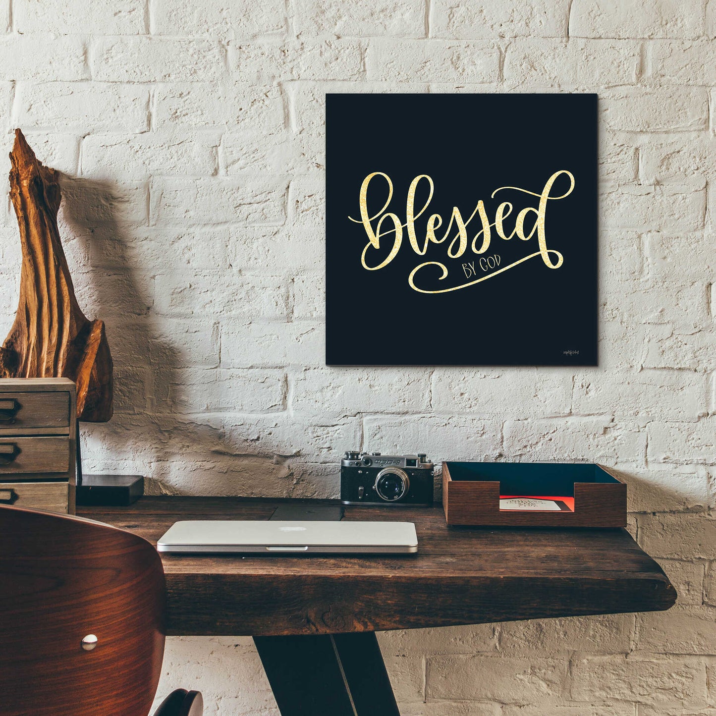Epic Art 'Blessed By God' by Imperfect Dust, Acrylic Glass Wall Art,12x12